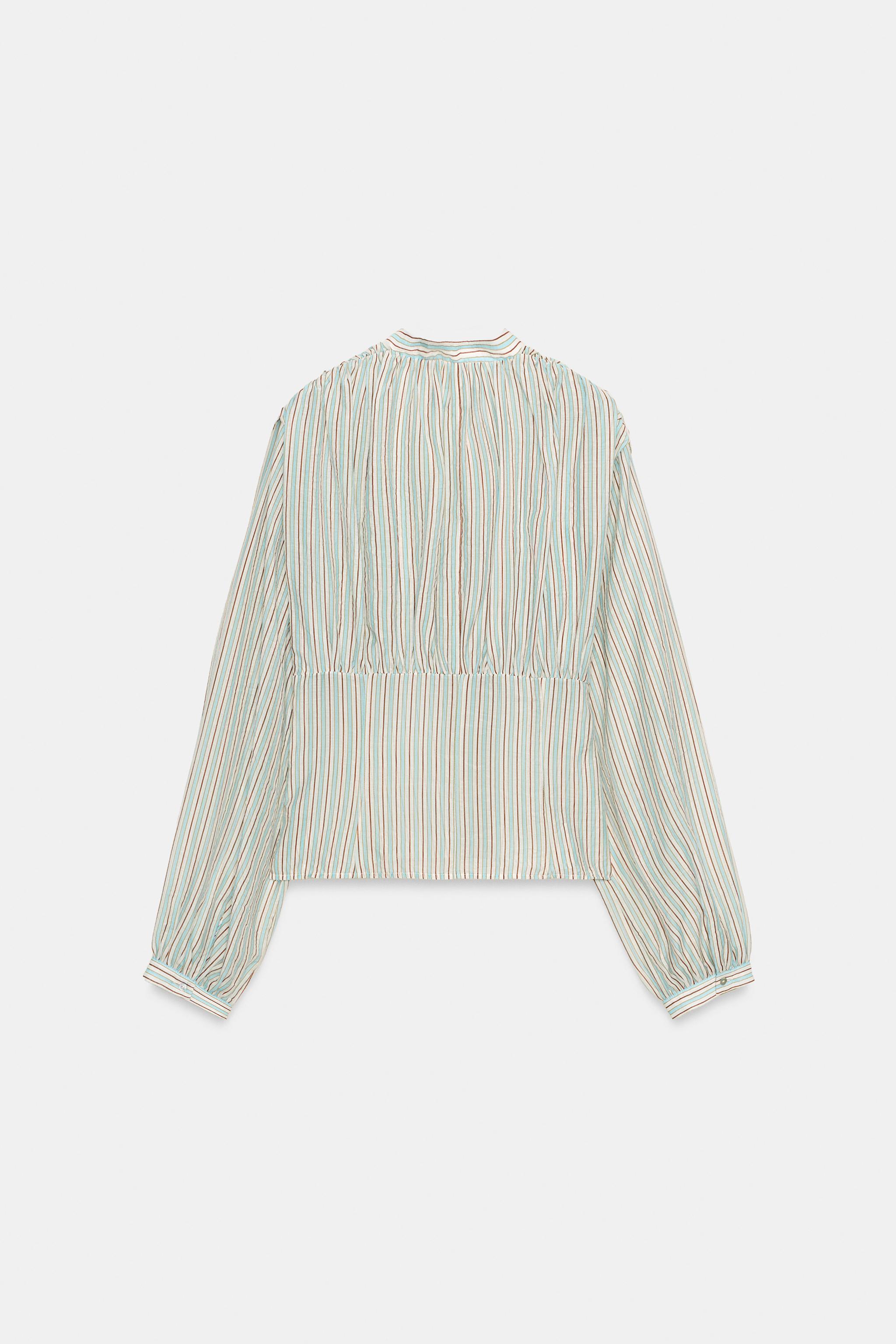 CHEMISE À RAYURES TAILLE AJUSTÉE